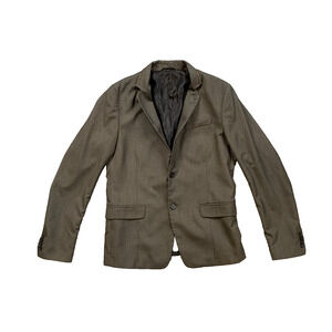 Diesel Blazer Mens 38 (EU 48) Graphite Slim Fit Two Button Front Notch Lapel